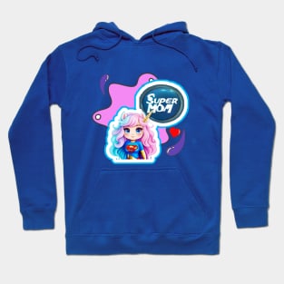 Cute Unicorn Cartoon - SUPER MOM Hoodie